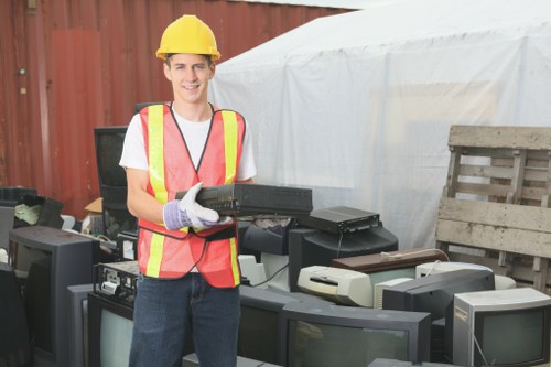 Types of builders waste including concrete and wood